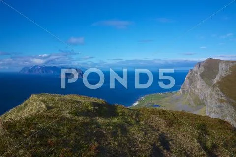 Cliffs on lofoten Stock Photos