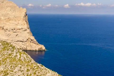 Cliffs on mallorca Stock Photos