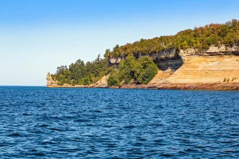 Cliffs at Miners Castle Stock Photos