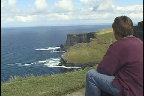 Cliffs of Moher, County Clare, Ireland Video stock 8624054
