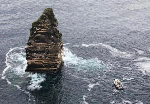 Cliffs of moher cruise. Stock Photos