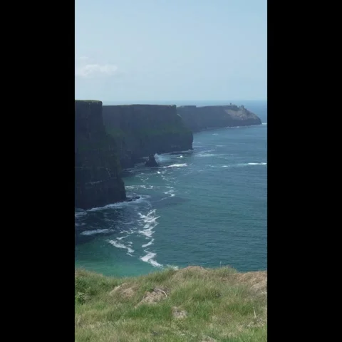 Cliffs of Moher. Dramatic coastal cliffs along the rugged Atlantic coast in Stock Footage 311756169