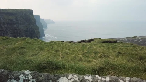 The Cliffs of Moher. Epic Irish Landscape Seascape along the wild atlantic way. Stock Footage 112361419