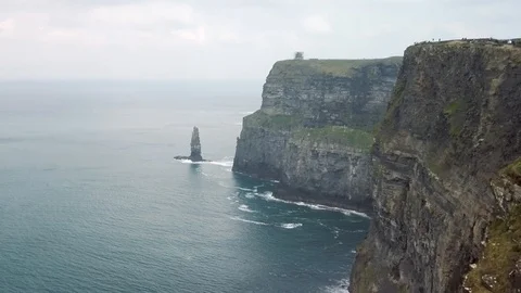 The Cliffs of Moher. Epic Irish Landscape Seascape along the wild atlantic way. Stock Footage 112361845