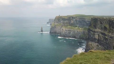 The Cliffs of Moher. Epic Irish Landscape Seascape along the wild atlantic way. Stock Footage 112361916