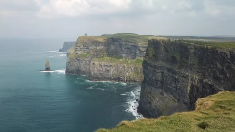 The Cliffs of Moher. Epic Irish Landscape Seascape along the wild atlantic way. Stock Footage 112361967