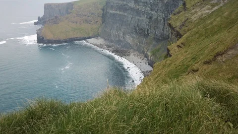 The Cliffs of Moher. Epic Irish Landscape Seascape along the wild atlantic way. Stock Footage 112362035
