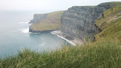 The Cliffs of Moher. Epic Irish Landscape Seascape along the wild atlantic way. Stock Footage 112362071
