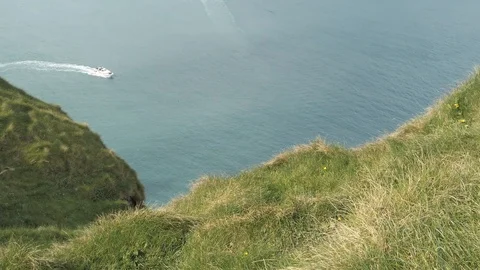The Cliffs of Moher. Epic Irish Landscape Seascape along the wild atlantic way. Stock Footage 112362132