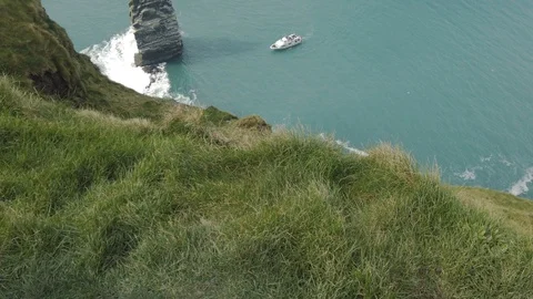 The Cliffs of Moher. Epic Irish Landscape Seascape along the wild atlantic way. Stock Footage 112362248