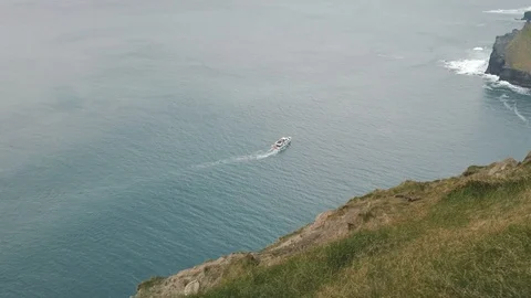 The Cliffs of Moher. Epic Irish Landscape Seascape along the wild atlantic way. Stock Footage 112362446