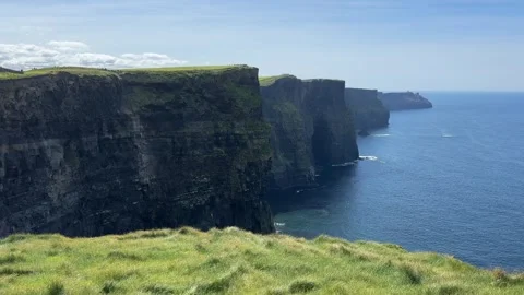 Cliffs of moher, famous in Ireland Stock Footage 315236849