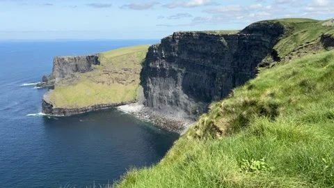 Cliffs of moher, famous in Ireland Stock Footage 315236852