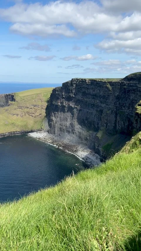 Cliffs of moher, famous in Ireland Stock Footage 315236875