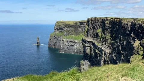 Cliffs of moher, famous in Ireland Stock Footage 315236901