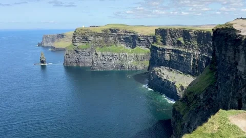 Cliffs of moher, famous in Ireland Stock Footage 315236906