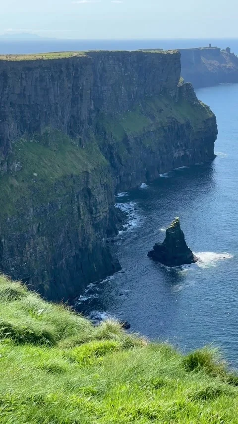 Cliffs of moher, famous in Ireland Stock Footage 315236917