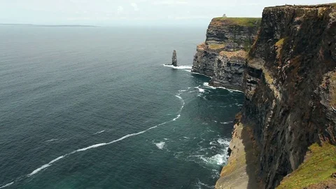 Cliffs of Moher in Ireland Stock Footage 74455325