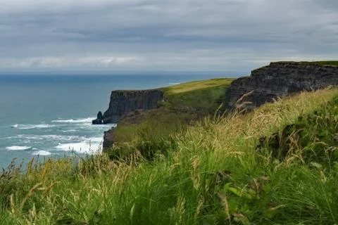 Cliffs of Moher Sheltered Cove Stock Photos