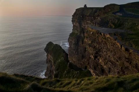 Cliffs of moher at sunset - ireland Stock Photos