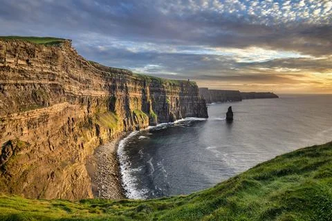 Cliffs of Moher Sunset Stock Photos