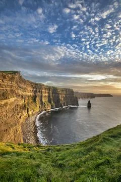 Cliffs of Moher Sunset Foto stock