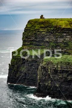 Cliffs of Moher Tourist Attraction in Ireland Stock Photos