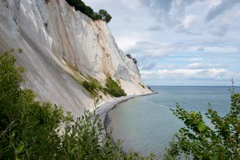 The Cliffs of Mons Klint 库存照片