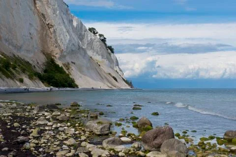 The Cliffs of Mons Klint Fotos Stock