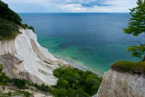 The Cliffs of Mons Klint Stock Photos