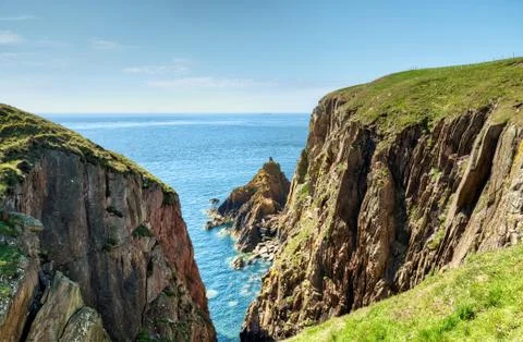 Cliffs on the Mull of Galloway Stock-Fotos