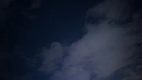 Cliffs at Night, evening clouds and sea timelapse landscape, clouds and sky Stock Footage 93856236