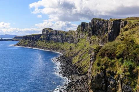 The cliffs on the North East coast of the Isle of Skye, Scotland, UK Stock Photos