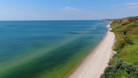 Cliffs over the sea Stock Footage 138322433