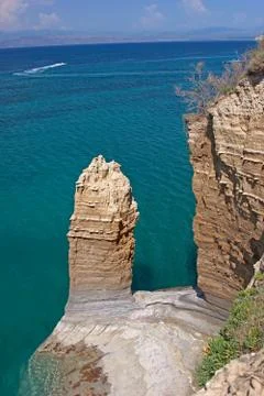 Cliffs over the sea Stock Photos