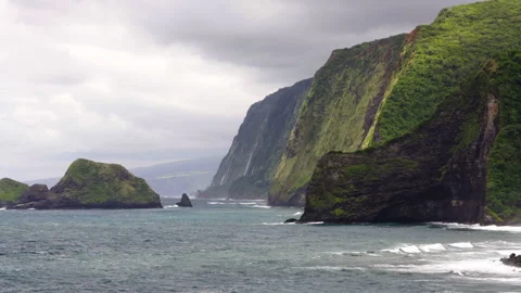 Cliffs over water Video stock 313224345