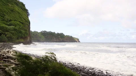 Cliffs over water Video stock 313226546