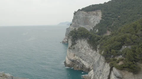 Cliffs of Palmaria Video stock 188779331