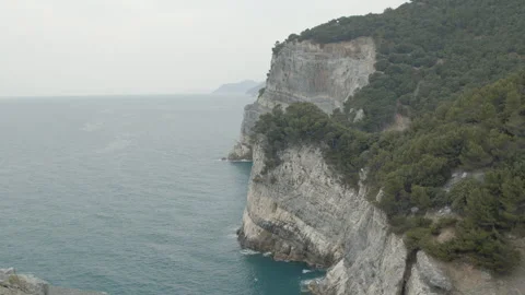 Cliffs of Palmaria HD Video stock 195301984