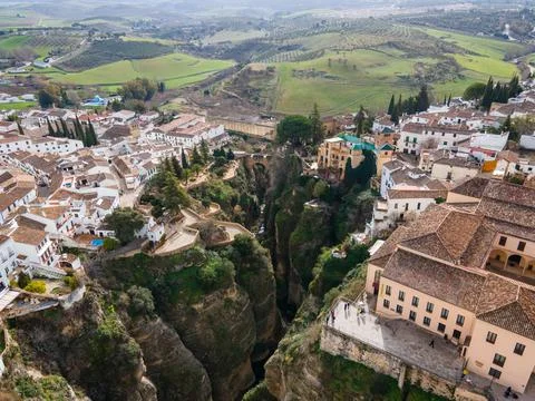 Cliffs of Ronda, Spain Stock Photos