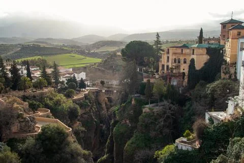 Cliffs of Ronda, Spain Stock Photos