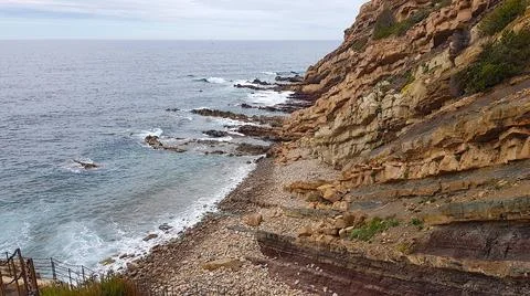 Cliffs in Saint Mandrier sur Mer, South of France Фото