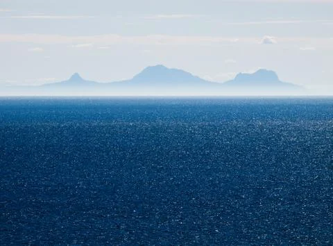 Cliffs in the sea Stock Photos