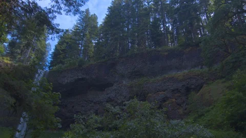 Cliffs at Silver Falls Stock Footage 91225065