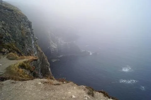 Cliffs  steep coast on the Old Head of Kinsale Stock Photos