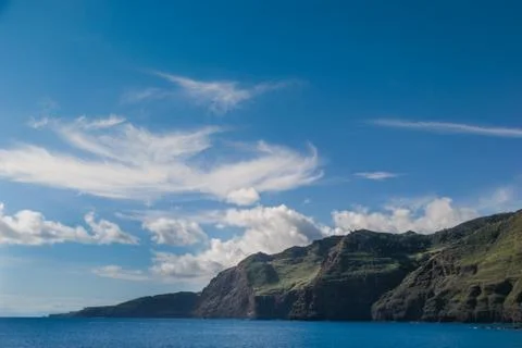 Cliffs in a sunny day Stock Photos