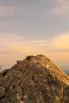 Cliffs in sunset Stock Photos