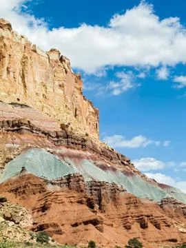 Cliffs of the Waterpocket Fold Stock Photos