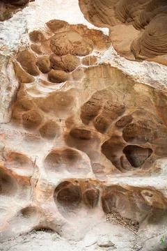 Cliffs were eroded. Stock Photos