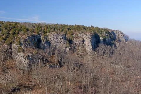 Cliffs of a Wilderness Mountain Stockfoto's